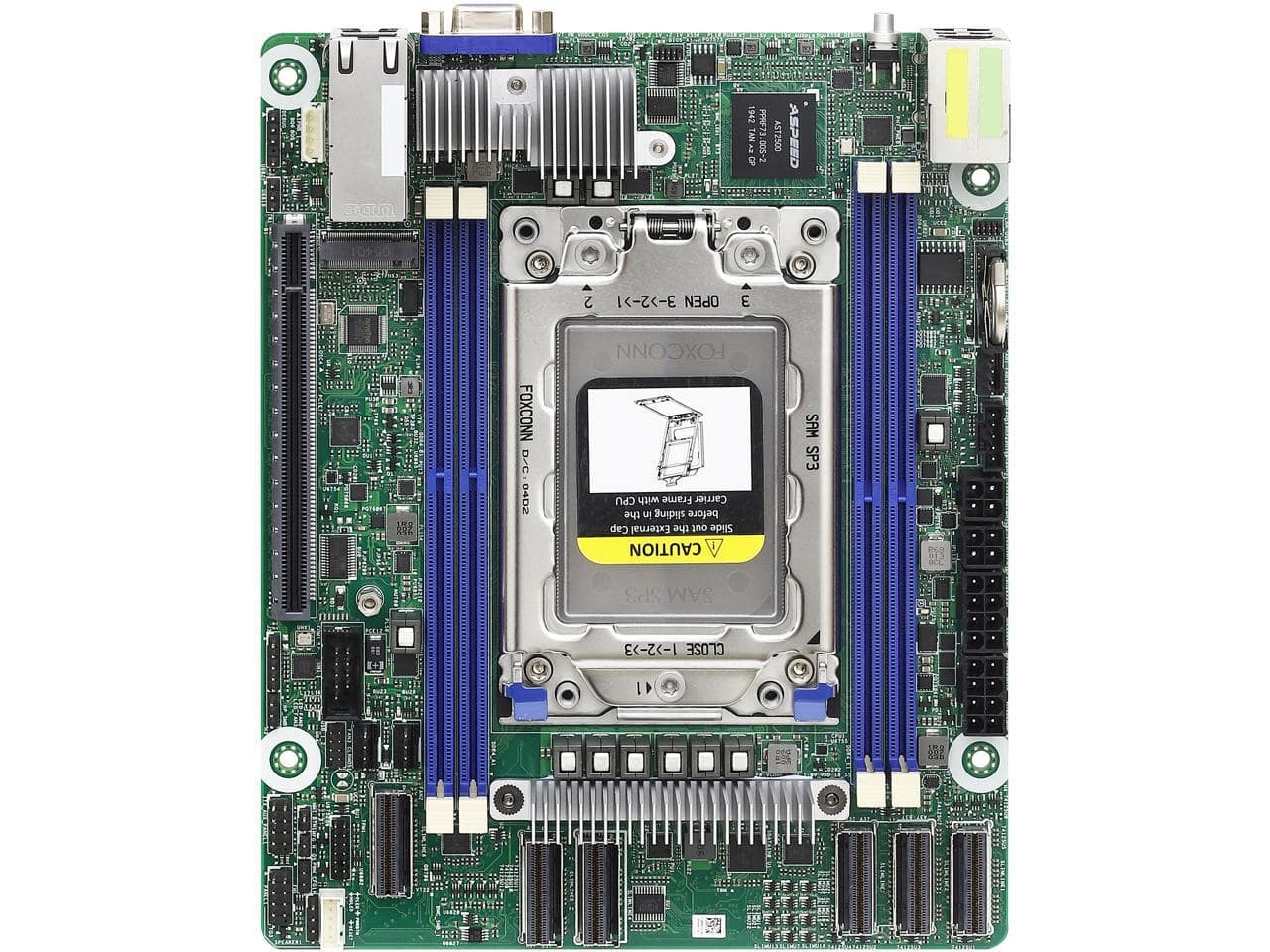 ASRock - Rack ROMED4ID-2T Proprietary (Deep mini-ITX) Server Motherboard Socket SP3