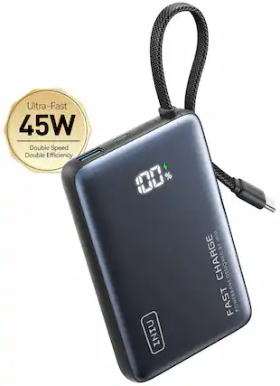 Ultra-Fast 45W Double Speed Double Efficiency
8007% / PA
INIU BY CHARGE
DESIGNED FAST POWERBANK MINI