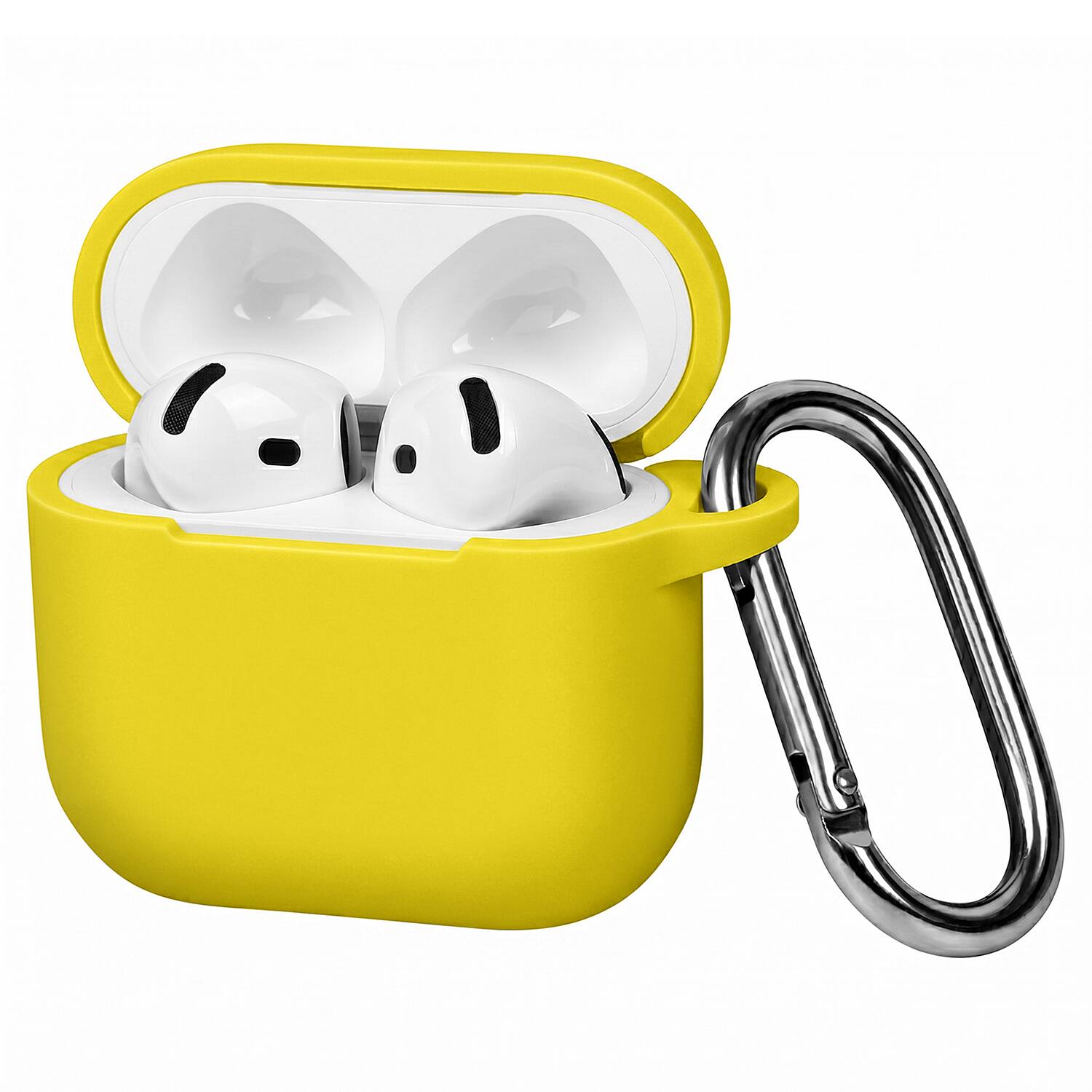 Vena - For Airpods 4 Case Cover, Apple Airpods Case 4th Generation Silicone Case Supports Wireless Charging - Yellow