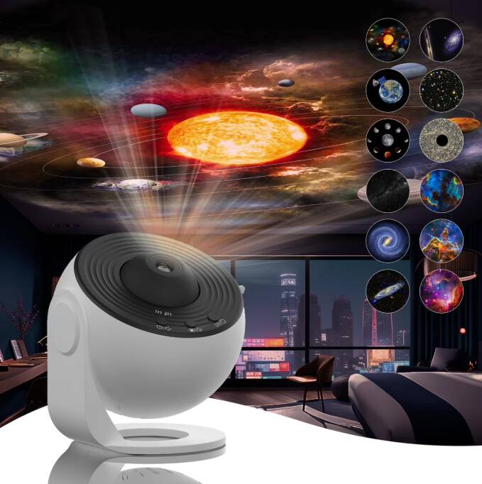 Rossetta - 13-in-1 Planetarium Star Projector - Galaxy Night Light with Timer, Milky Way Mood Lamp for Bedroom, Adults & Kids - White