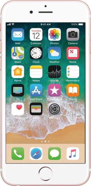Apple Pre Owned Iphone 6s 4g Lte With 16gb Memory Cell Phone Unlocked Rose Gold 6s 16gb Rose Gold Rb Best Buy