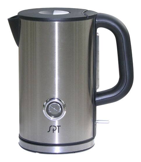 Angle. SPT - 1.7L Cordless Electric Kettle - Stainless-Steel.