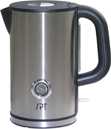 Front. SPT - 1.7L Cordless Electric Kettle - Stainless-Steel.