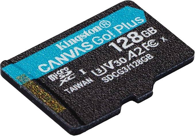Kingston®  
CANVAS Go! Plus  
128GB  
A2  
U3 V30  
SDCG3/128GB  
TAIWAN