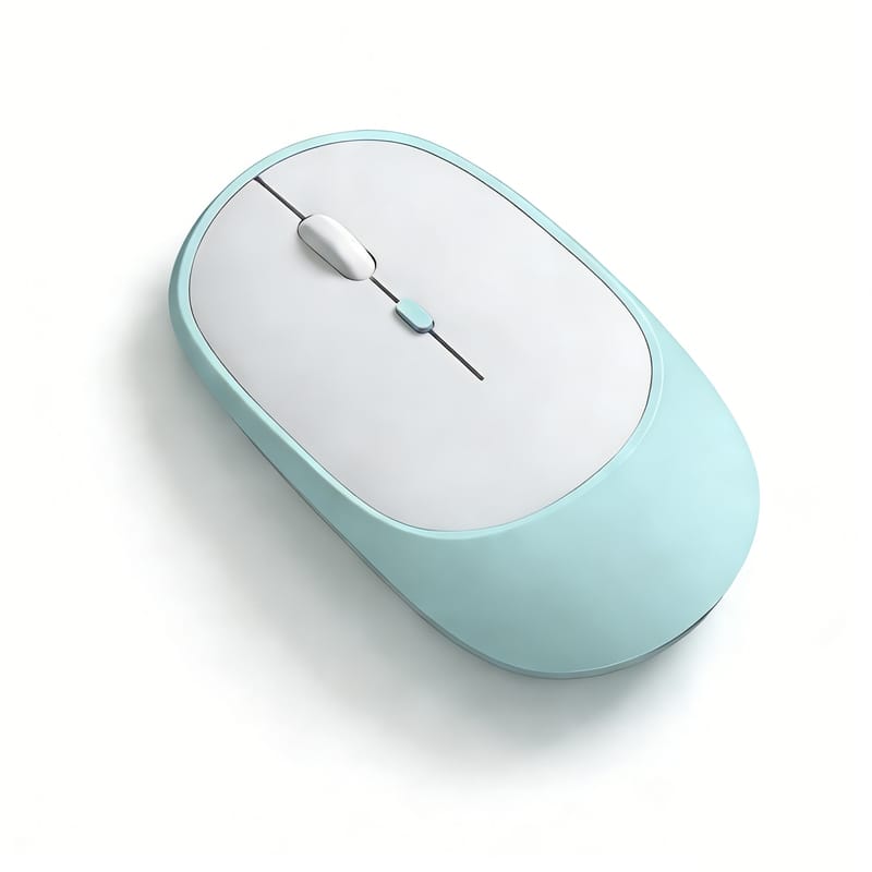SKRAN - Minimalist Wireless Mouse - Ergonomic, Quiet, Easy-to-Use for Office/Study, Ideal for Students & Professionals - Wireless - Blue