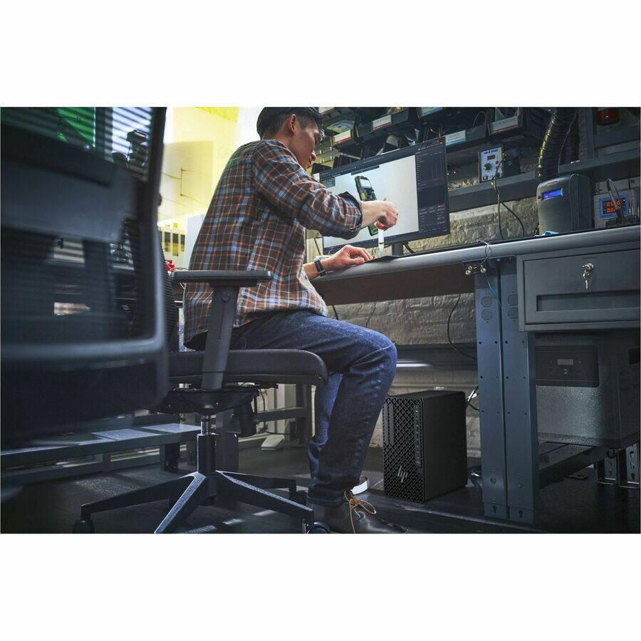 Alt View 1. HP - HP Z1 G1i Desktop Computer - Intel Core Ultra 9 285 - 64 GB - 1 TB SSD - Tower - Black - Intel Q870 Chip - Windows 11 - Black.