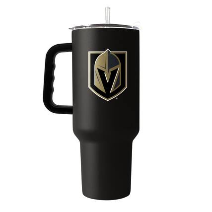 Front. Logo Brands - Vegas Golden Knights 40oz. Travel Tumbler with Handle - Multicolor.