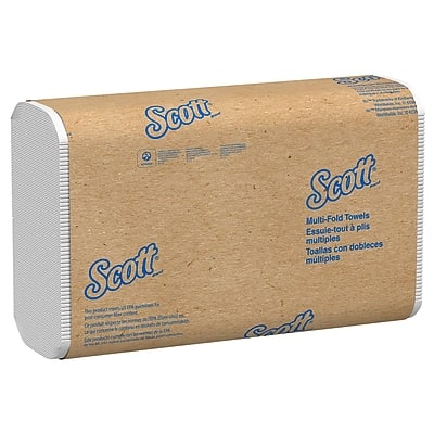 Scott - Essential Recycled Multifold Paper Towels, 1-ply, 250 Sheets/Pack, 16 Packs/Carton (01804) - White price history on PriceWatchPro