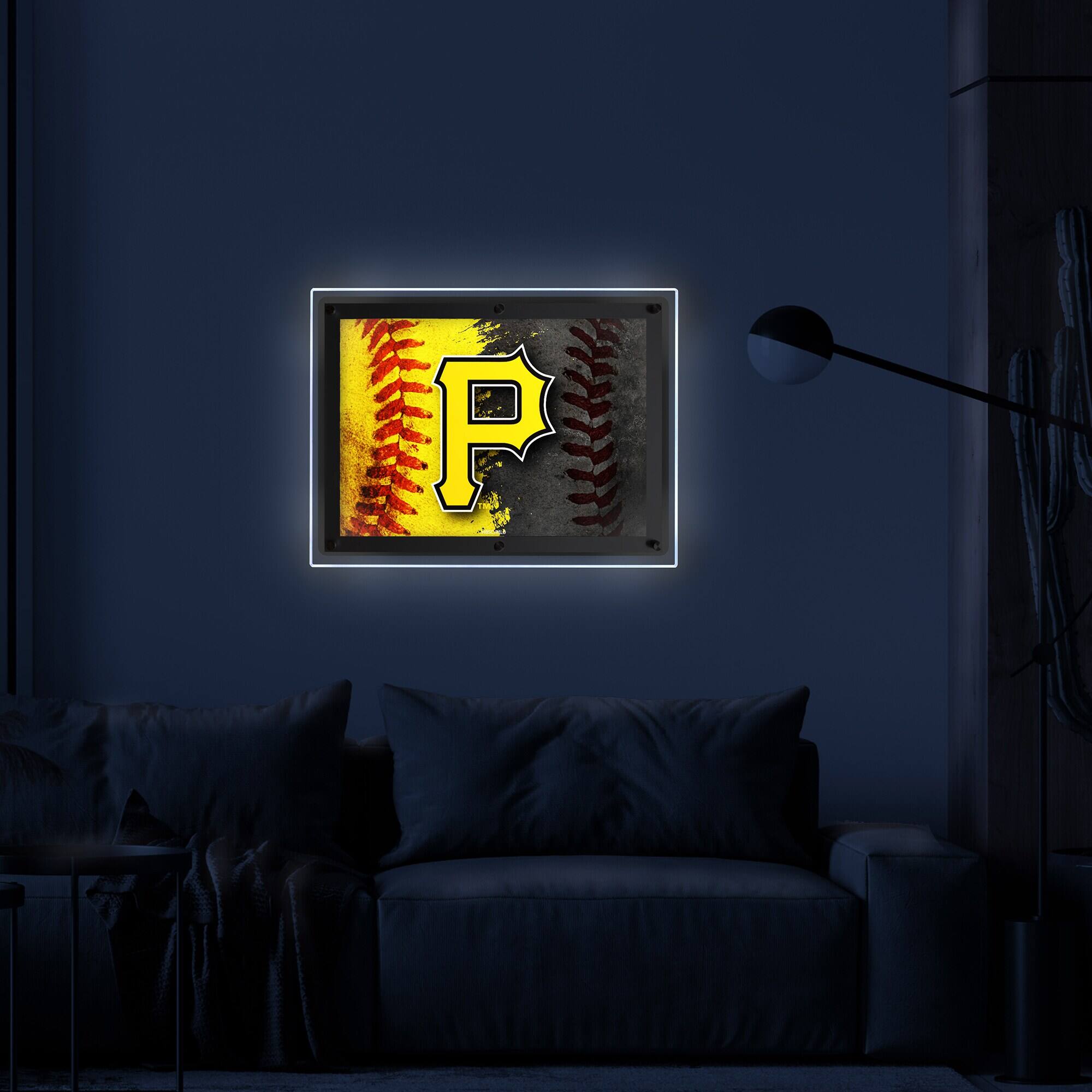 Alt View 2. Holland Bar Stool Co. - Pittsburgh Pirates 19" x 14.5" Backlit LED Sign - Multicolor.