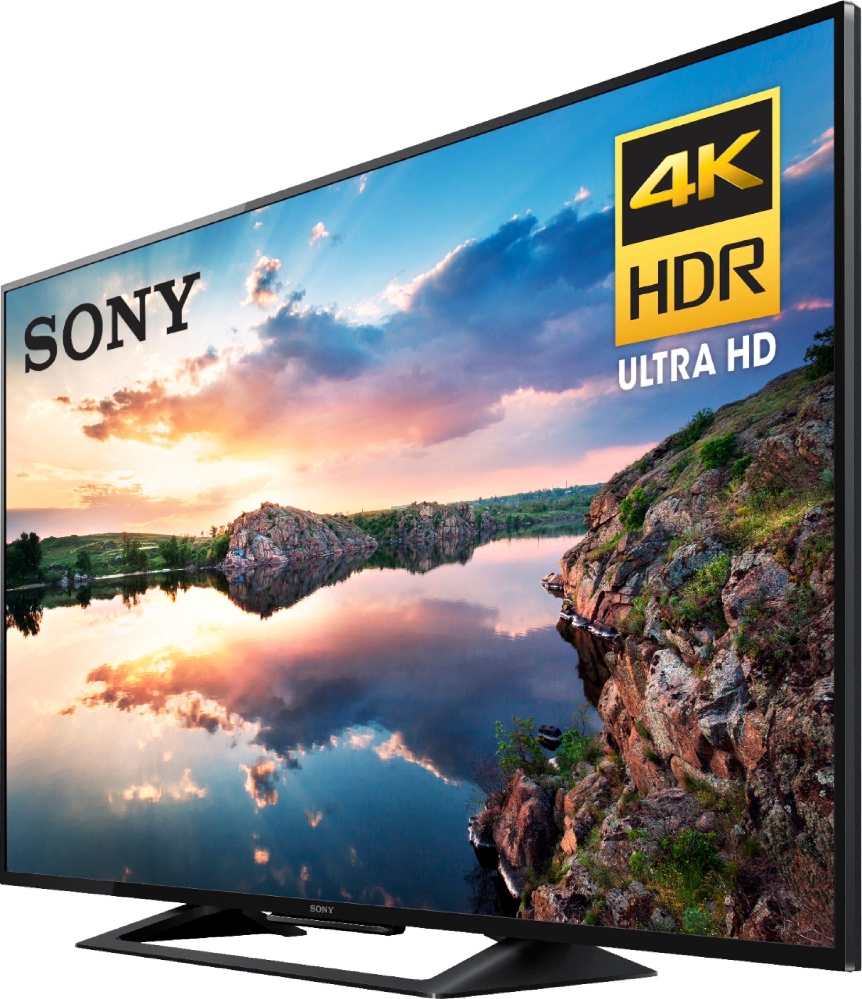 Left. Sony - 50" Class - LED - X690E Series - 2160p - Smart - 4K UHD TV with HDR.