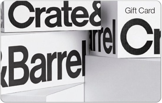 Crate Barrel Universal 50 Gift Card Front Zoom