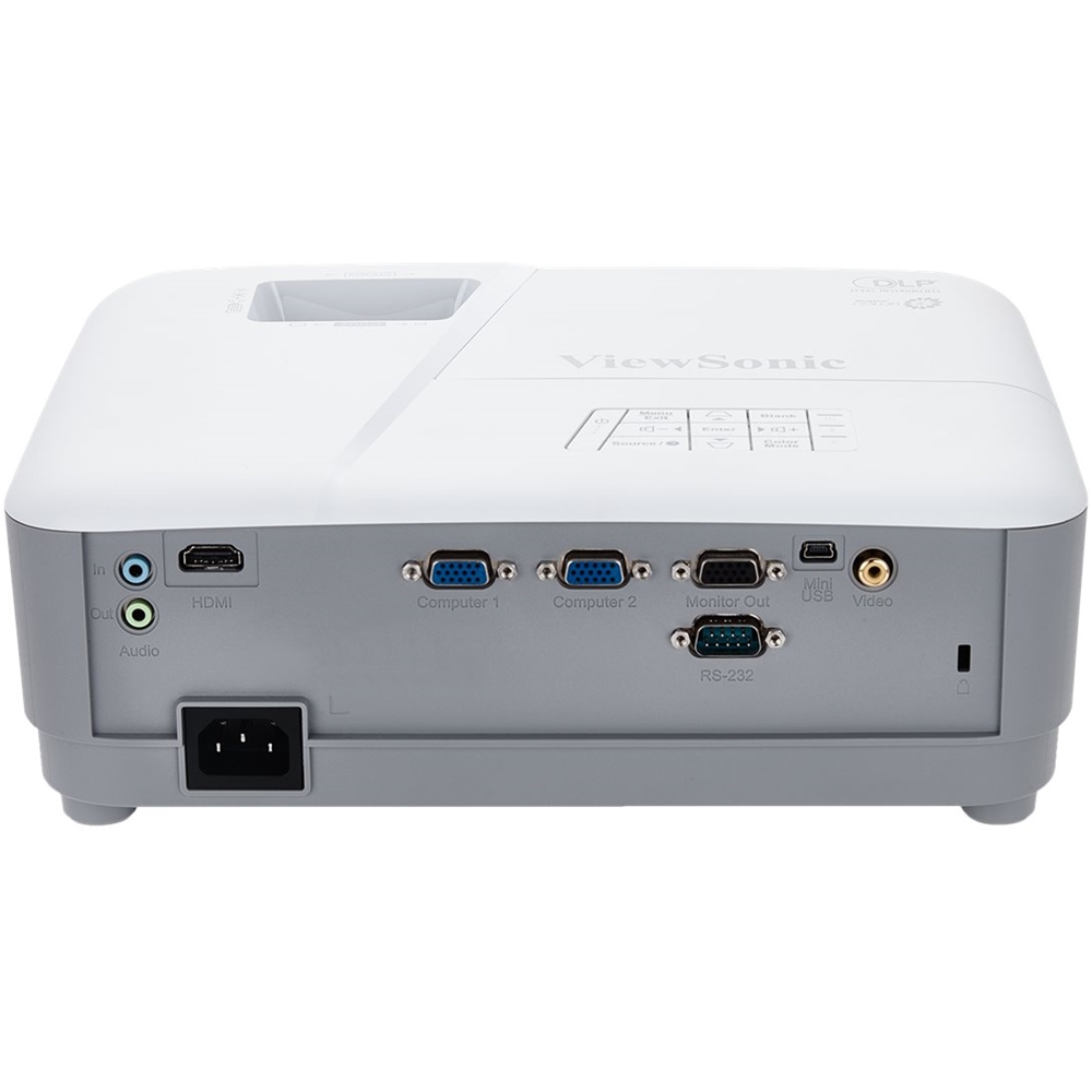 Back View: ViewSonic - PA503S SVGA DLP Projector - White
