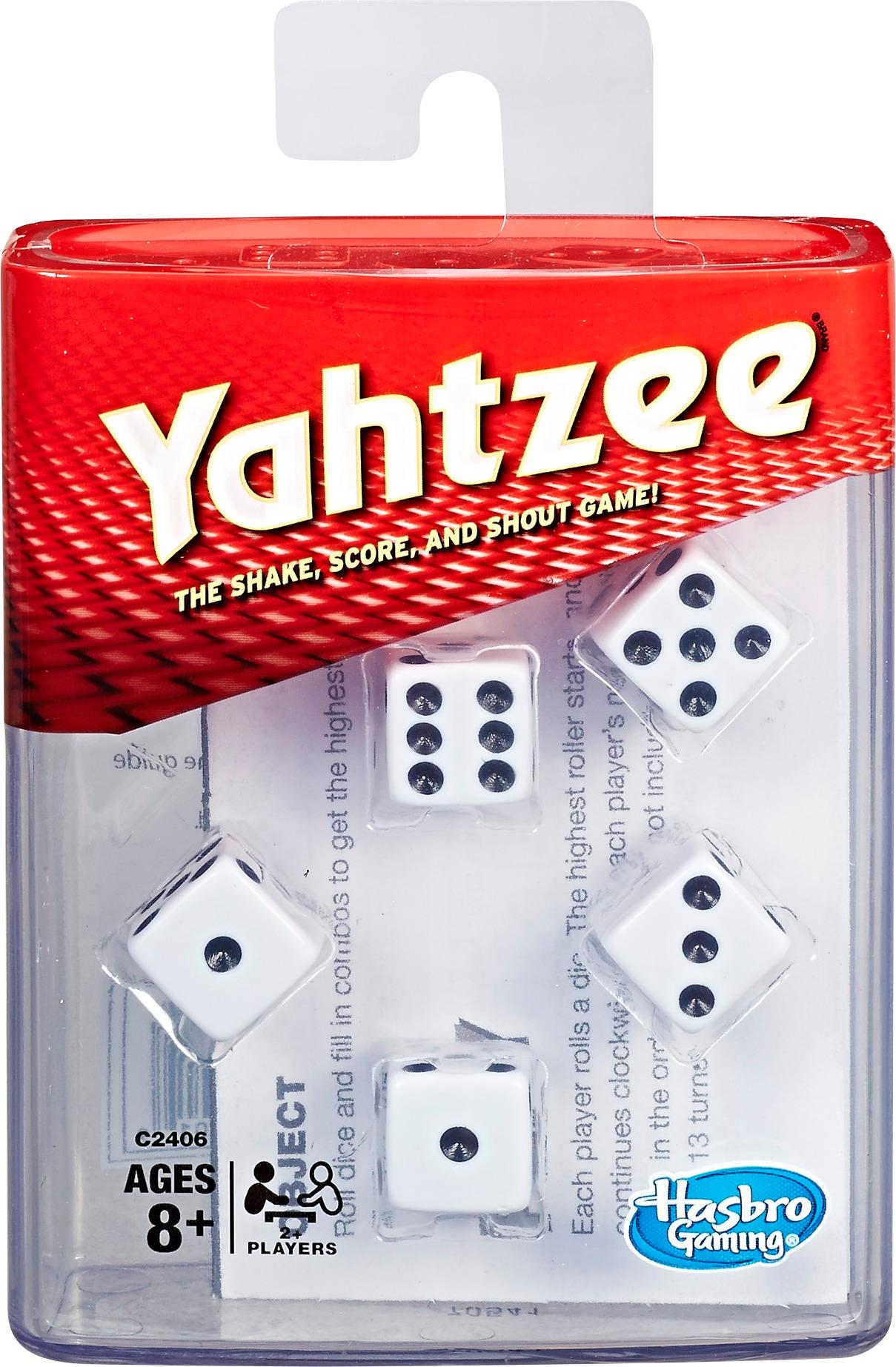 Best Hasbro Gaming Yahtzee Dice Game White C2406