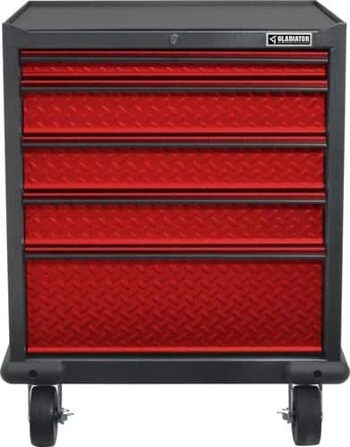 Gladiator - Premier Series Modular GearDrawer - Red Tread - Larger Front