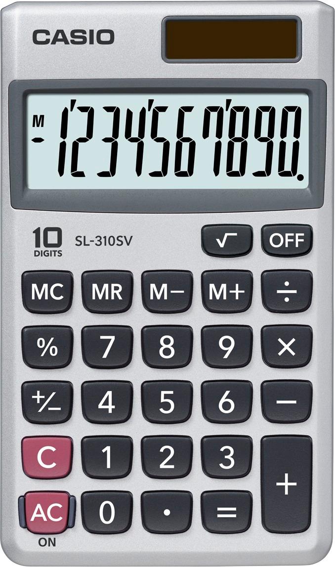 Raffinere Blinke Ikke nok Casio Portable Calculator Silver SL310SV - Best Buy