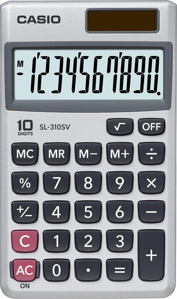 Casio Sl-310sv 10 Digit Wallet Size Calculator