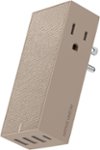 Front Zoom. Native Union - Smart Hub Universal Power Adapter - Taupe.