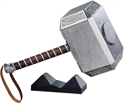 Front. Hasbro - Legends Mjolnir Electronic Hammer - Multi.