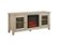 Angle Zoom. Walker Edison - Traditional Two Glass Door Fireplace TV Stand for Most TVs up to 65" - White Oak.