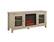 Angle. Walker Edison - 58" Transitional Two Glass Door Fireplace TV Stand for Most TVs up to 65" - White Oak.