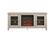 Front. Walker Edison - 58" Transitional Two Glass Door Fireplace TV Stand for Most TVs up to 65" - White Oak.