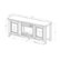Alt View Zoom 13. Walker Edison - Traditional Two Glass Door Fireplace TV Stand for Most TVs up to 65" - White Oak.