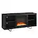 Angle. Walker Edison - Modern Open Storage Fireplace TV Stand for Most TVs up to 65" - Black.