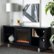 Alt View Zoom 12. Walker Edison - Modern Open Storage Fireplace TV Stand for Most TVs up to 65" - Black.