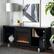 Alt View 12. Walker Edison - Modern Open Storage Fireplace TV Stand for Most TVs up to 65" - Black.