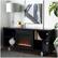 Alt View 14. Walker Edison - Modern Open Storage Fireplace TV Stand for Most TVs up to 65" - Black.