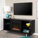 Alt View Zoom 15. Walker Edison - Modern Open Storage Fireplace TV Stand for Most TVs up to 65" - Black.