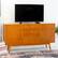 Alt View 1. Walker Edison - 60” Mid Century Modern TV Stand for TV's up to 65” - Acorn.