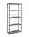 Angle. Walker Edison - Industrial Wood 4-Shelf Bookcase - Driftwood.