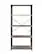 Front. Walker Edison - Industrial Wood 4-Shelf Bookcase - Driftwood.