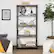 Alt View 14. Walker Edison - Industrial Wood 4-Shelf Bookcase - Driftwood.