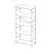 Alt View 19. Walker Edison - Industrial Wood 4-Shelf Bookcase - Driftwood.