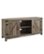 Angle Zoom. Walker Edison - Rustic Barn Door Style Stand for Most TVs Up to 65" - Gray Wash.