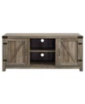 Front Zoom. Walker Edison - Rustic Barn Door Style Stand for Most TVs Up to 65" - Gray Wash.