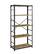 Angle. Walker Edison - Industrial Wood 4-Shelf Bookcase - Barnwood.