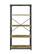Front. Walker Edison - Industrial Wood 4-Shelf Bookcase - Barnwood.