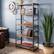 Alt View 11. Walker Edison - Industrial Wood 4-Shelf Bookcase - Barnwood.