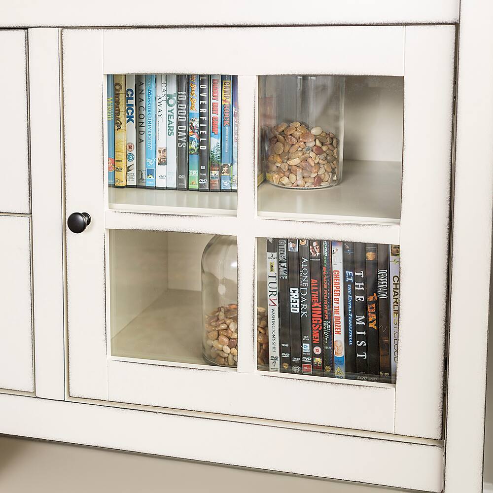 Alt View 12. Walker Edison - Transitional TV Stand / Buffet for TVs up to 55" - Antique White.