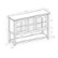 Alt View Zoom 13. Walker Edison - Transitional TV Stand / Buffet for TVs up to 55" - Antique White.