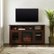 Alt View Zoom 12. Walker Edison - Tall Glass Two Door Soundbar Storage Fireplace TV Stand for Most TVs Up to 65" - Traditional Brown.