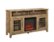 Angle Zoom. Walker Edison - Tall Glass Two Door Soundbar Storage Fireplace TV Stand for Most TVs Up to 65" - Barnwood.