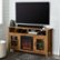 Alt View Zoom 13. Walker Edison - Tall Glass Two Door Soundbar Storage Fireplace TV Stand for Most TVs Up to 65" - Barnwood.