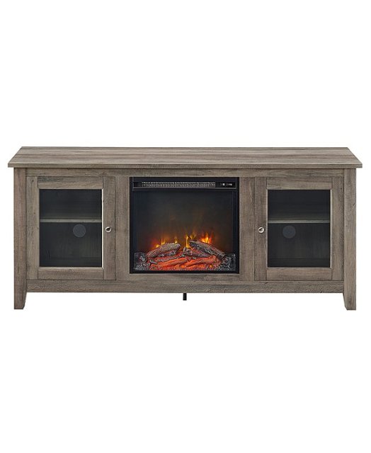 Walker Edison Fireplace Tv Console For, White Corner Fireplace Tv Stand For 60 Inch
