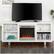 Alt View Zoom 16. Walker Edison - Modern Open Storage Fireplace TV Stand for Most TVs up to 65" - White.
