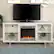 Alt View Zoom 17. Walker Edison - Modern Open Storage Fireplace TV Stand for Most TVs up to 65" - White.