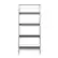 Front. Walker Edison - 55" Leaning Ladder 4-Shelf Bookcase - Grey.